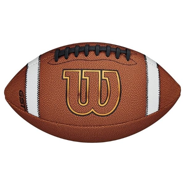 Wilson GST Game Football with Custom Text, a personalized and sporty graduation gift for him to kickstart new adventures.