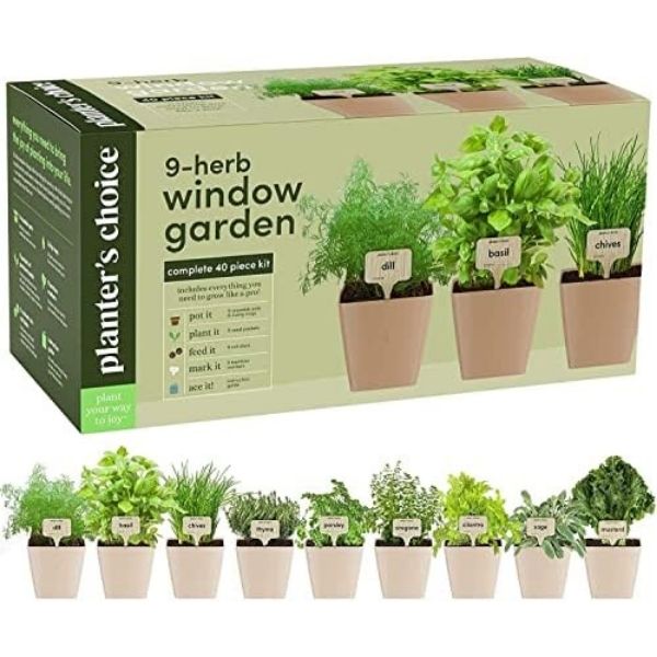 Window Herb Garden - green thumb mother's day gifts.