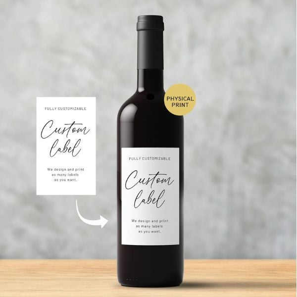 Add a personalized touch to your dad's wine collection with Wine Bottle Labels, a thoughtful 60th birthday gift.