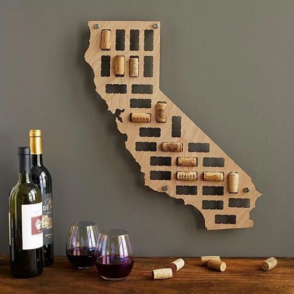 Wine Cork States - a unique and personalized home decor gift for sister in law.