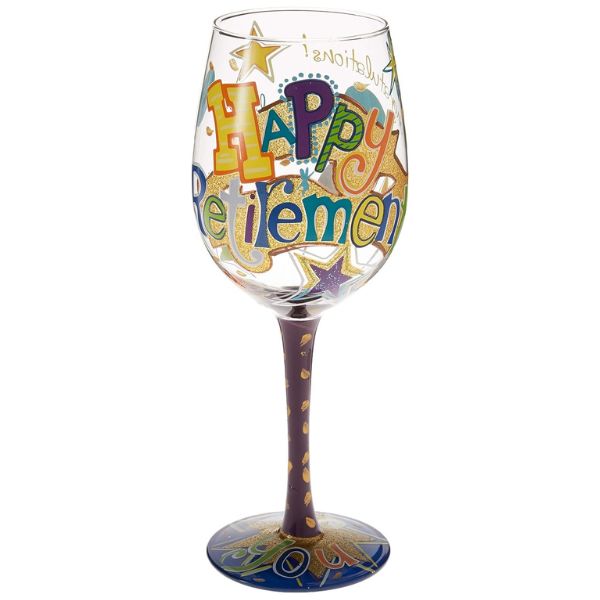Elegant Wine Glass for Nurse Retirement