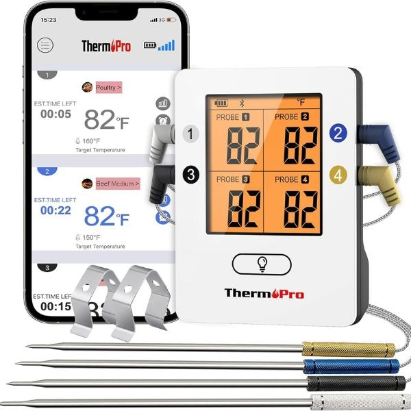 Wireless Bluetooth Meat Thermometer, tech-savvy grill accessory for dad