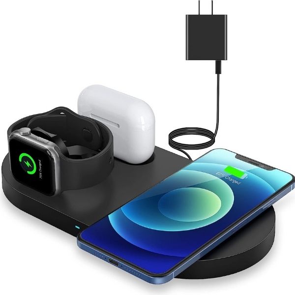 Simplify Dad's charging routine with the Wireless Charging Station, a sleek Father's Day gift for a clutter-free tech setup.
