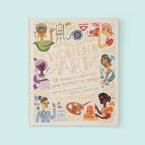 Women in Art Book, an inspirational and educational gift under $50 for her.