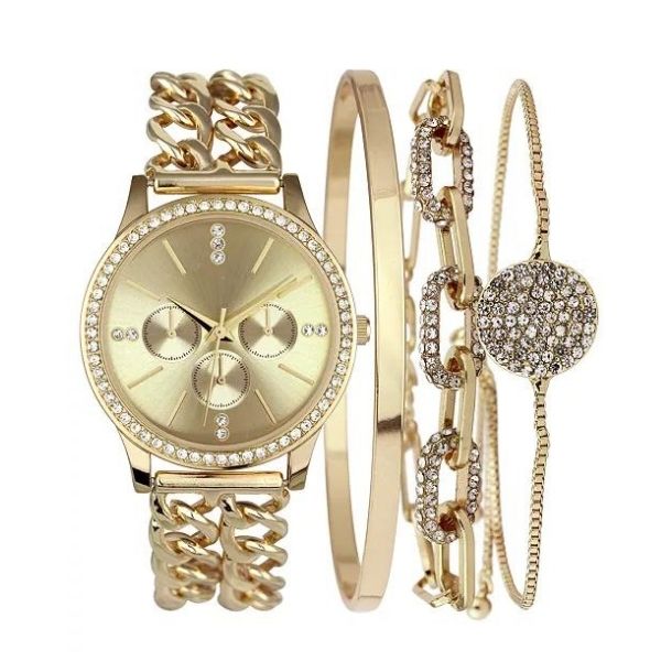 Elegant women's bracelet watch, a timeless gift under $50 for her.