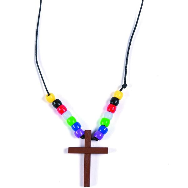 Wood Cross Faith Necklace, a simple yet profound symbol of faith for kids at Easter