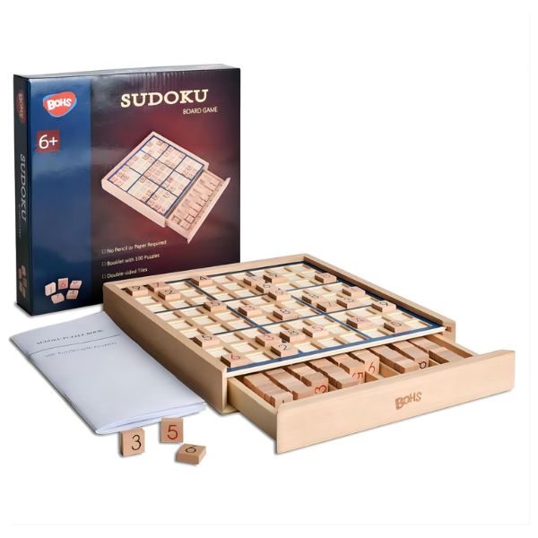 Wooden Sudoku Board Game - a brain-challenging grandad birthday gift.
