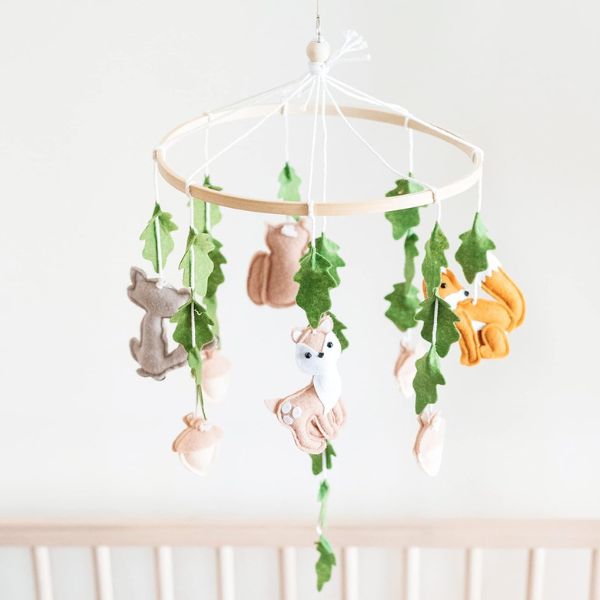 Woodland Mobile for Crib, a dreamy addition to baby boy gifts.