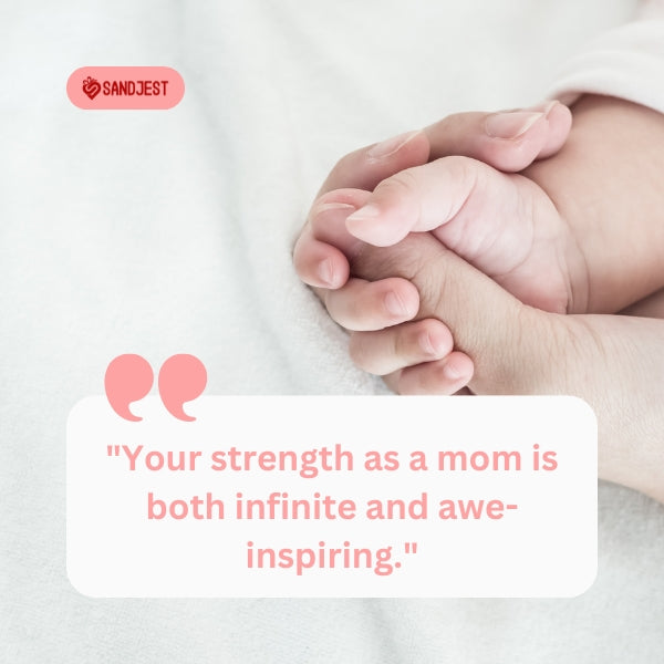 Close-up of a sleeping baby's hands, exemplifying the comfort found in words of encouragement for new moms.