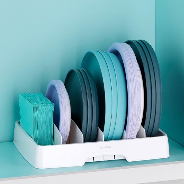 YouCopia Organizer keeps lids tidy, a smart Father's Day gift for family kitchens.