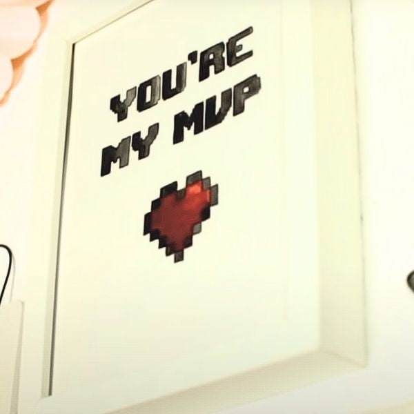 You're My MVP Framed Painting (OR Game Pad Coasters!), a creative DIY gift for your boyfriend.