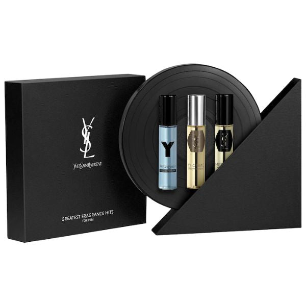 Yves Saint Laurent Men's Cologne Travel Spray Set, a luxurious and versatile fragrance collection, great as an anniversary gift for him.