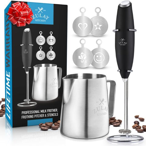 Zulay Milk Frother, adding a touch of luxury to Simple Father's Day Gift Ideas.