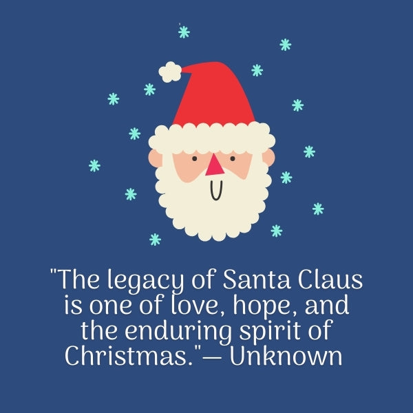 Uplifting quotes about Santa that encourage belief and wonder.