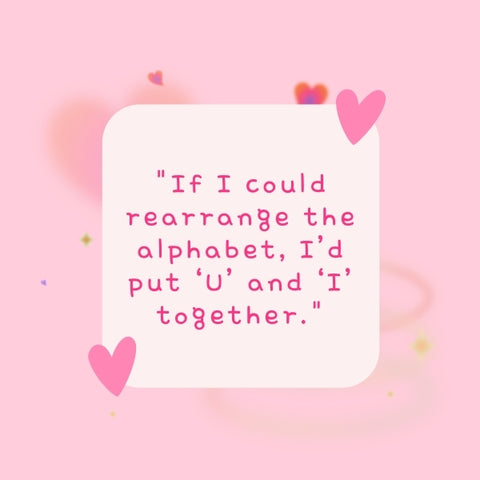 A sweet message on a pink background emphasizes the playfulness of cute hot flirty quotes.