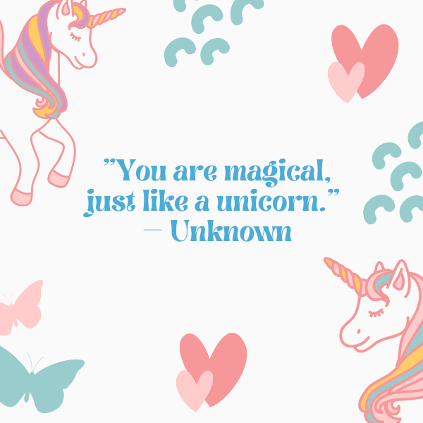 Prepare to be swept away by a collection of adorable quotes about unicorns that will melt your heart with their enchanting charm.