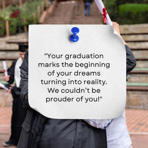 Compilation of famous proud parents quotes for graduation celebrating student achievements.