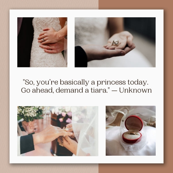 Wedding bride quotes can add humor and charm to your big day, making everyone smile.