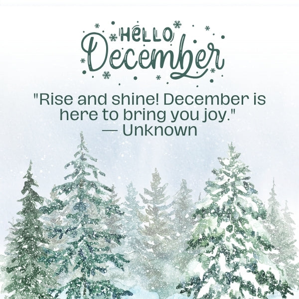 Start your day on a positive note with these energizing good morning December quotes