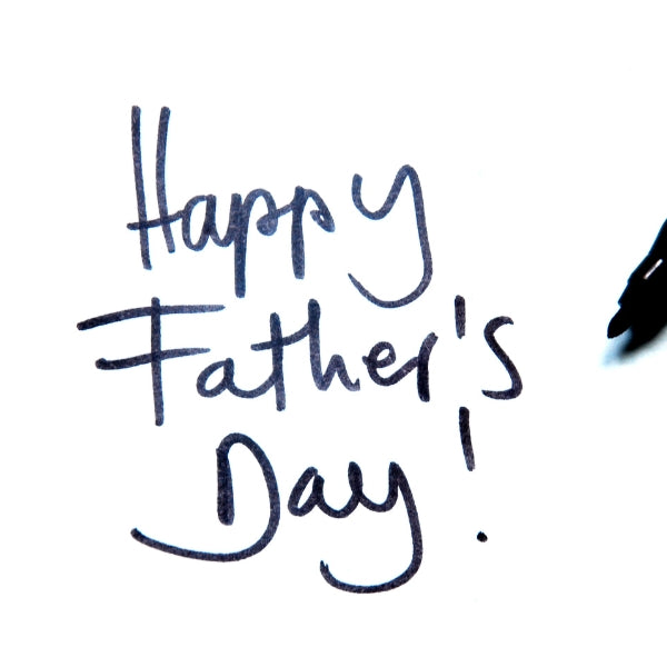 Handwritten Happy Father's Day note, simple and heartfelt