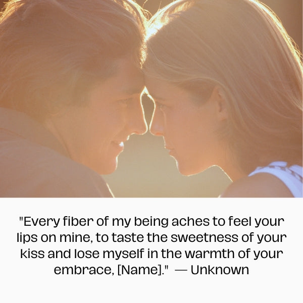 Let your desires be known with these passionate quotes expressing the longing to kiss.