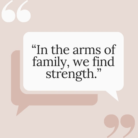 A warm family reunion quotes about family reunion emphasizes the support found within the family circle.