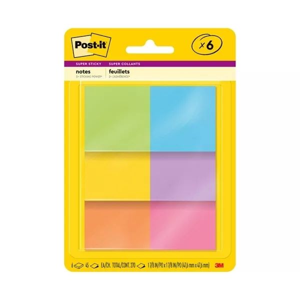 Keep notes in style with Post-it Super Sticky Notes, a versatile addition to teacher valentine gifts.