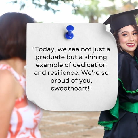 Gallery of daughter proud parents quotes for graduation, highlighting pride and love.
