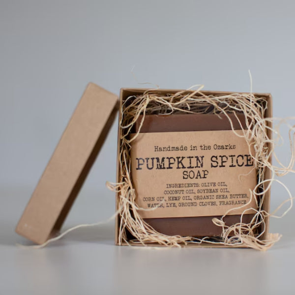 Pumpkin Spice Soap Bar makes a thoughtful homemade gift for thanksgiving, adding a cozy touch to any bathroom.