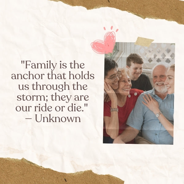 Express your love and gratitude for your family with these beautiful quotes about ride or die family bonds.