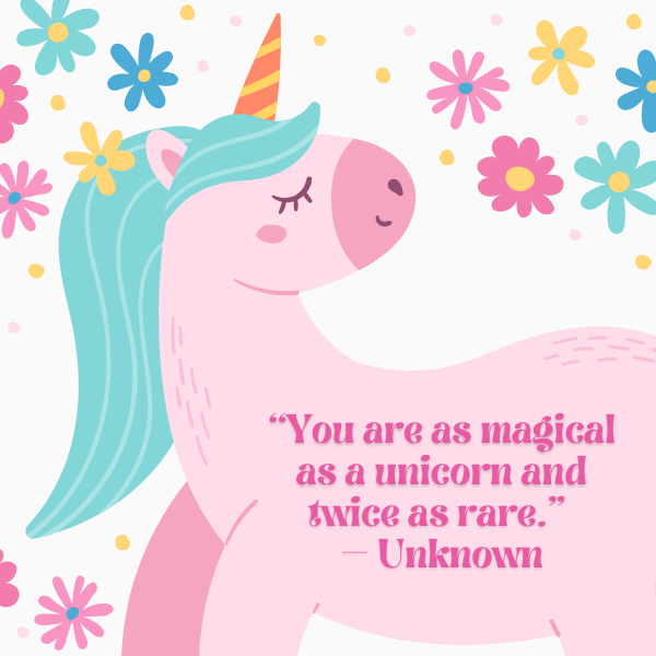 Spark the imagination of your little princess with a delightful selection of unicorn quotes.