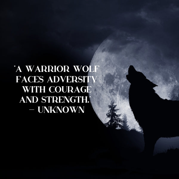 Warrior wolf quotes that motivate and inspire with their depiction of bravery and the fighting spirit of wolves in battle