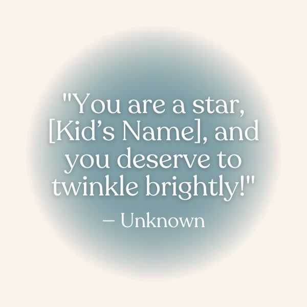 Encourage and uplift a child with this bright and positive quotes about you are special.