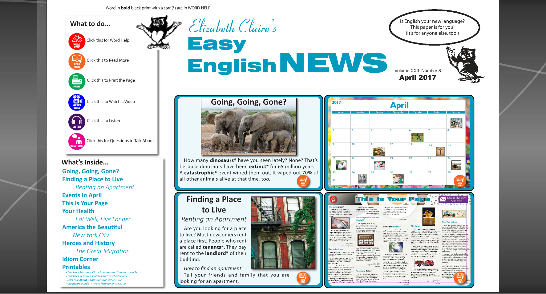 Digital Sneak Peek Elizabeth Claire S Easy English News