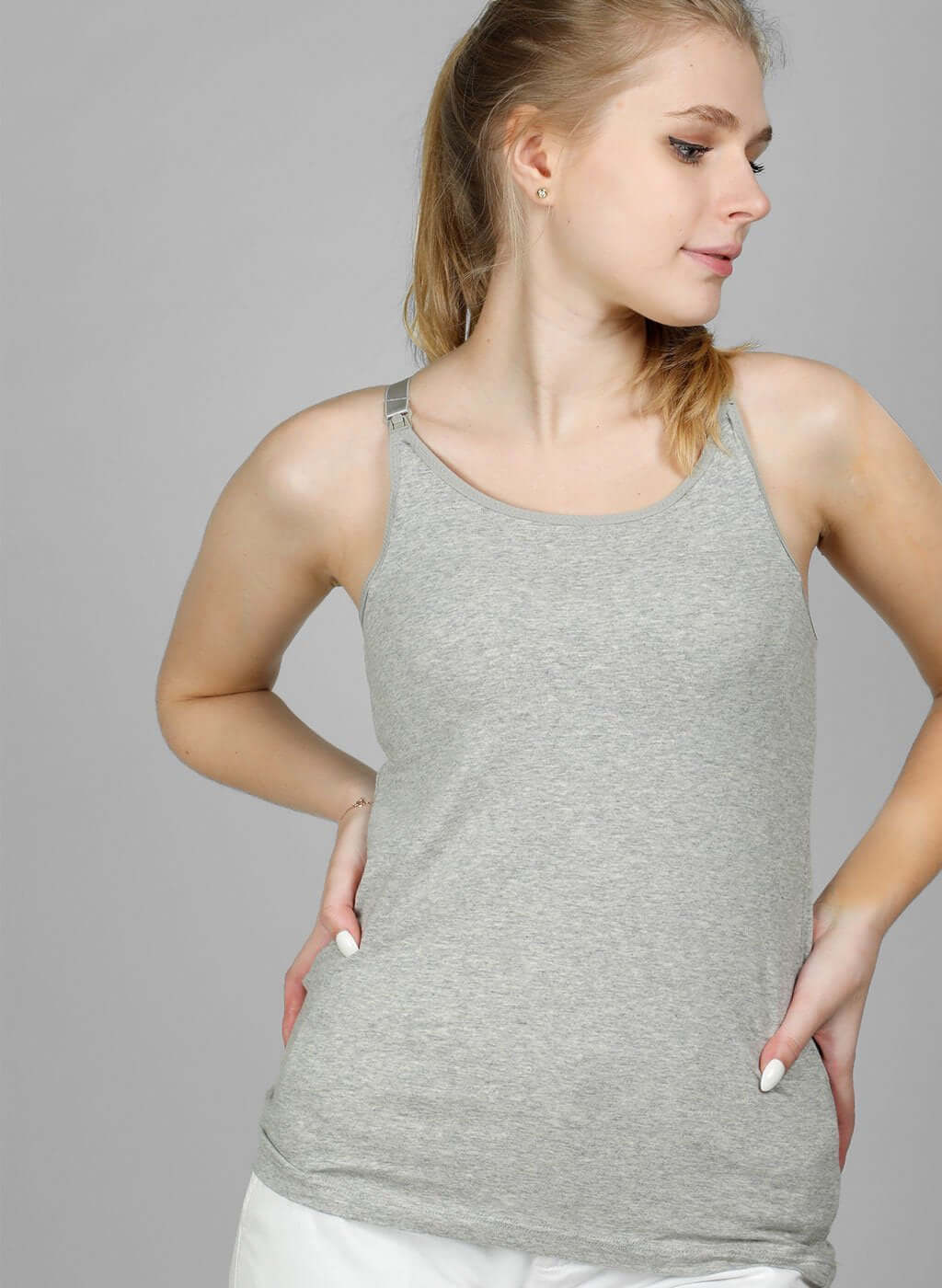 nursing tank with built in bra