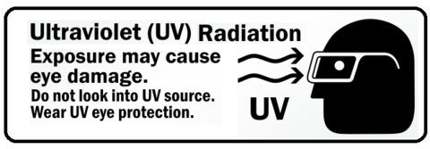 Wear UV Eye Protection for the HLG 30 UVA LED Bar