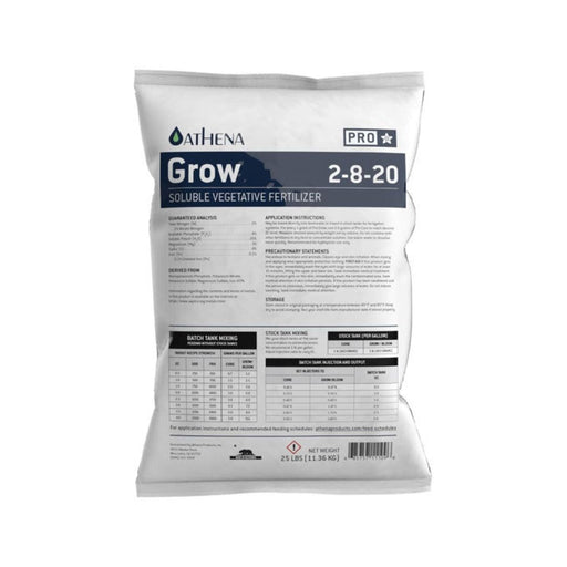 Athena Pro Grow Nutrients 25lb Bag Nutrients Athena