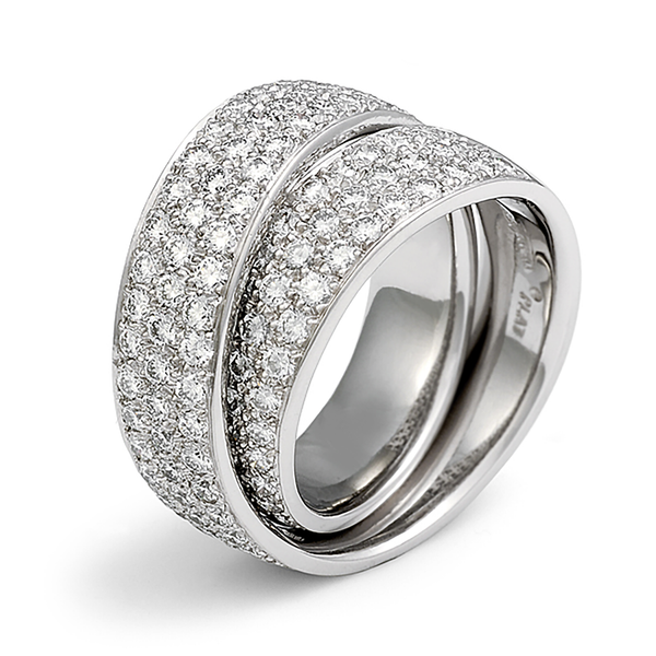 Continuum 3 Row Pave Set Diamond Wedding Band – Diana Vincent Jewelry ...