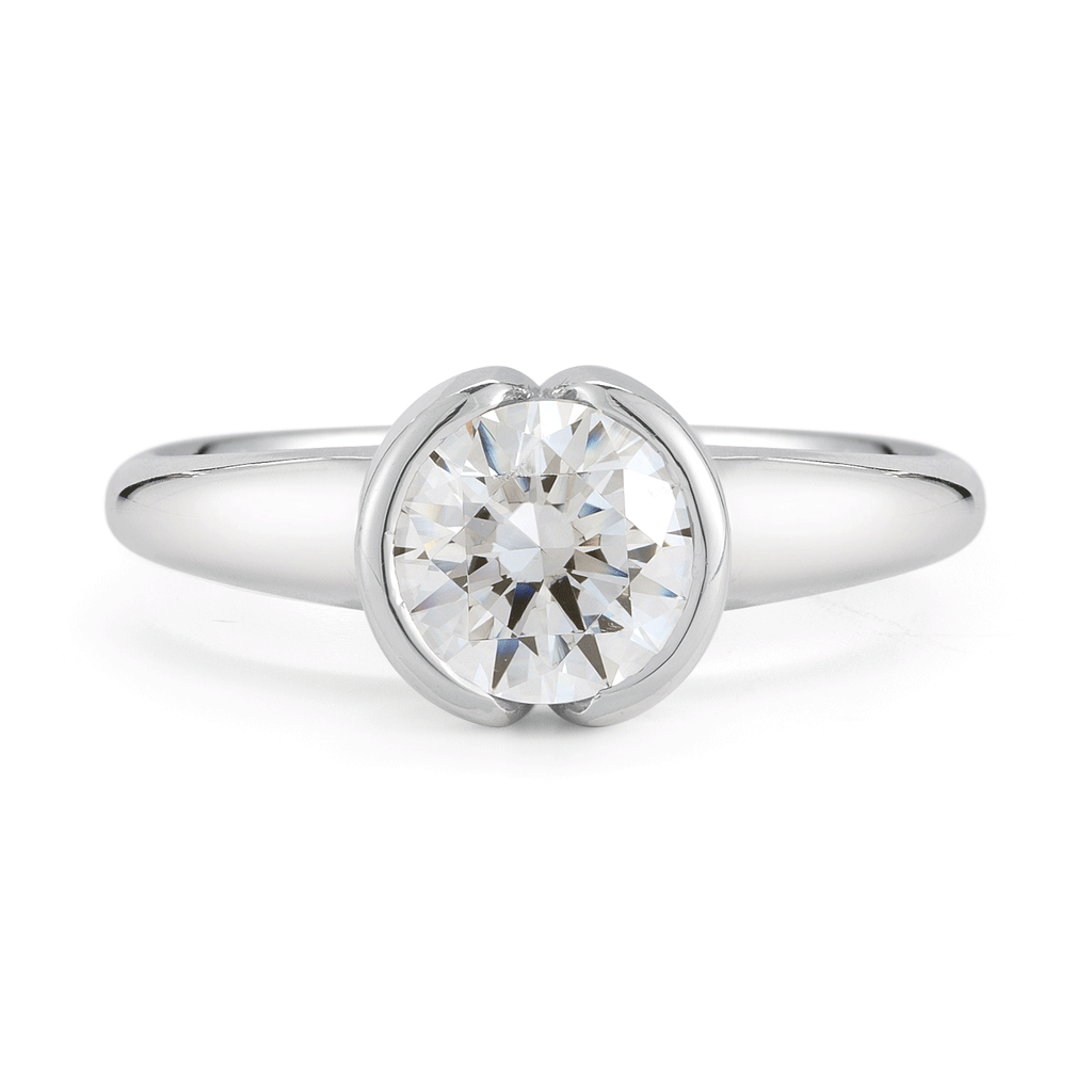 commentator spellen Plagen Buy Diamond Solitaire Platinum Engagement Ring at our Online Store – Diana  Vincent Jewelry Designs