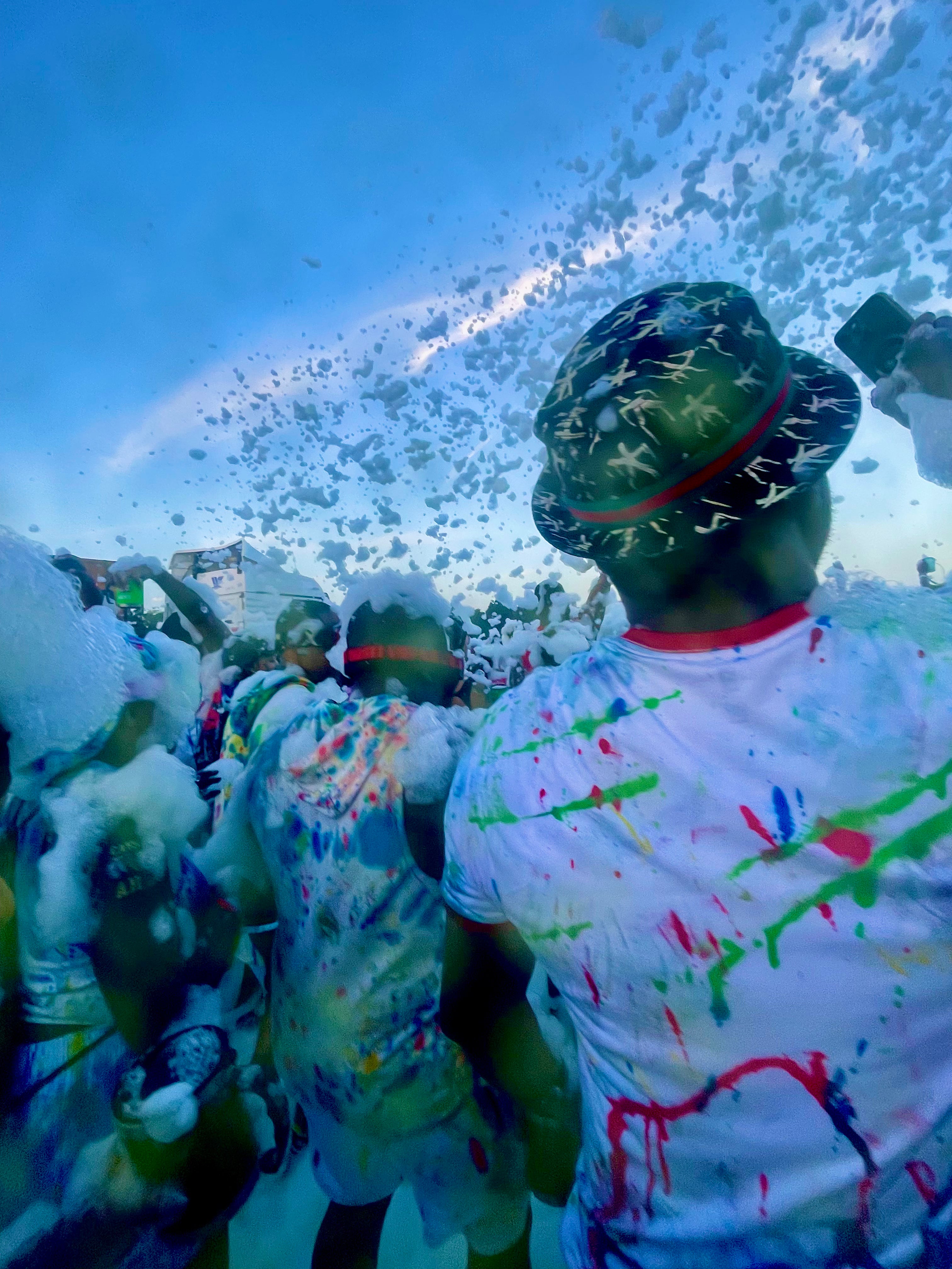 Caesars Ambush. Fete party with paint and foam