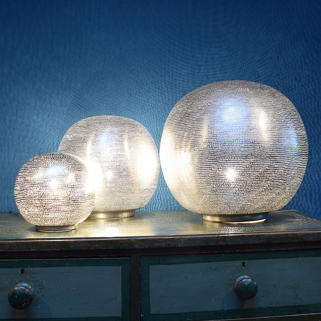 modern globe table lamp