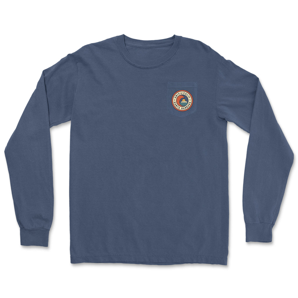 UCSB Pigment Dyed Long Sleeve with Pocket