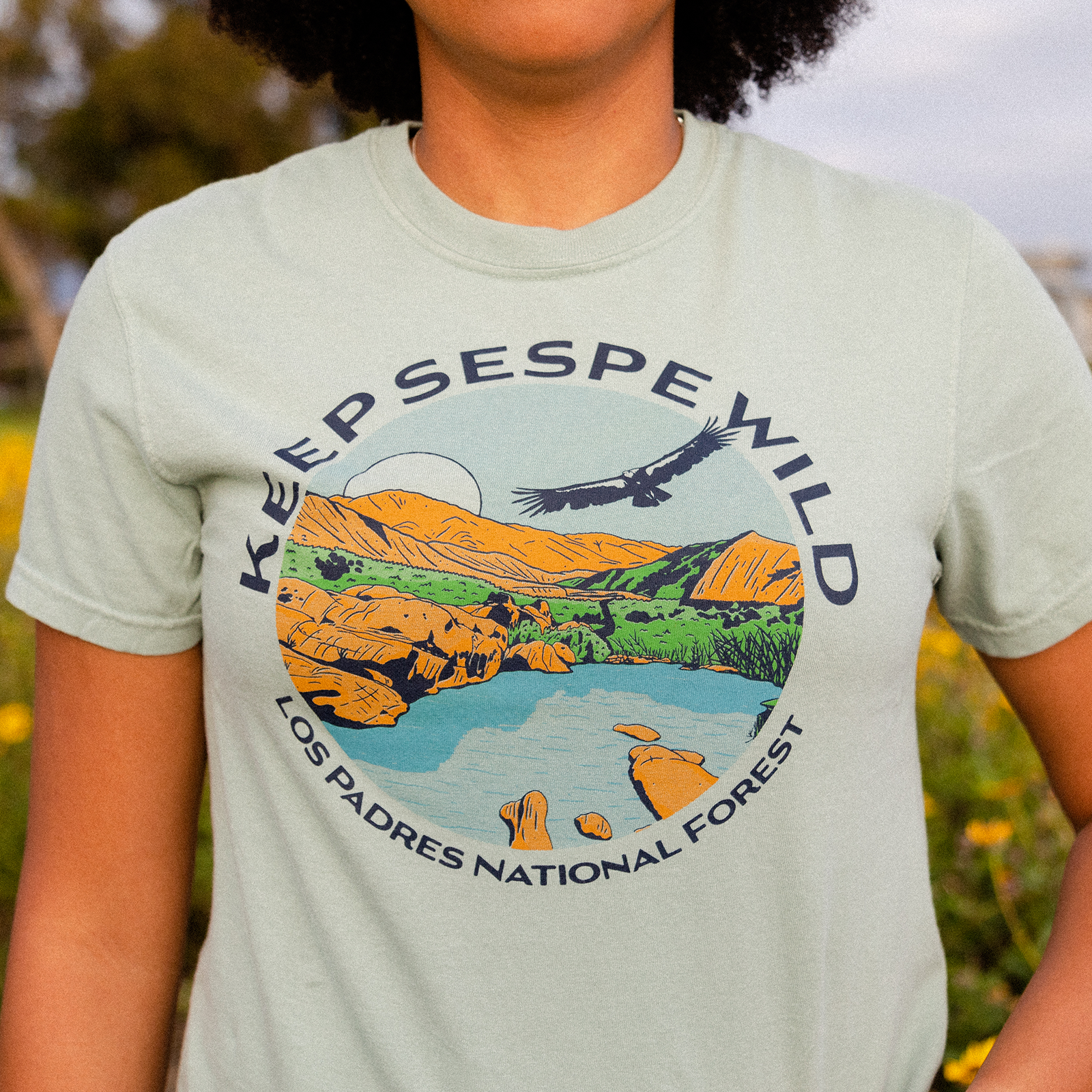  Los Padres National Forest Logo Script Long Sleeve Shirt :  Clothing, Shoes & Jewelry