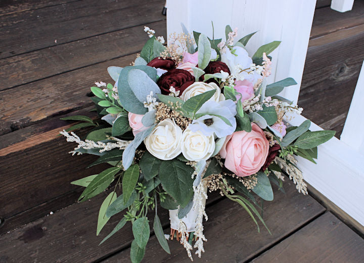 eucalyptus bridesmaid bouquet