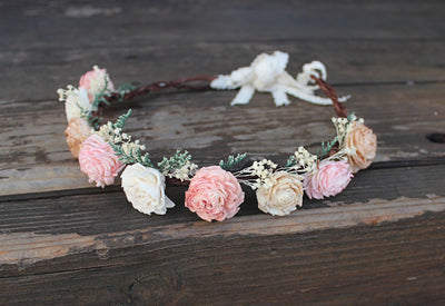 flower girl head crown