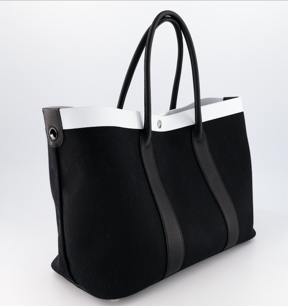 Medium Carry Me Tote in Tan & Black by Michino Paris