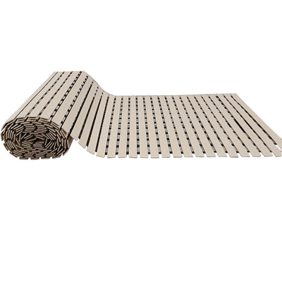 Eurotex Anti Slip Shower Mat Roll for Pool and Wet Area, Skid Proof (PVC, 500 CM Roll)-Beige