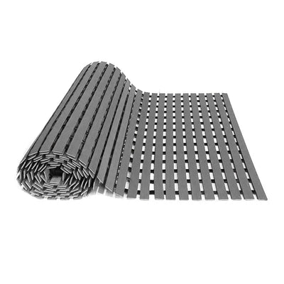 Eurotex Anti Slip Shower Mat Roll for Kitchen, Bathroom, Shower Area, Pool and Wet Area, Skid Proof (Grey, 61x500cm )