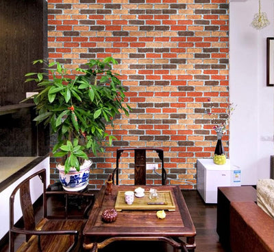 Eurotex Brick Design, Peel and Stick Wallpaper, Self Adhesive Wallpaper Rolls - (45 cm x 300cm)
