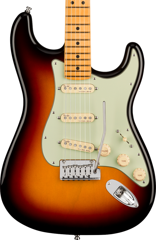 Fender American Ultra Luxe Stratocaster MP 2-Color Sunburst w/case – Tone  Shop Guitars